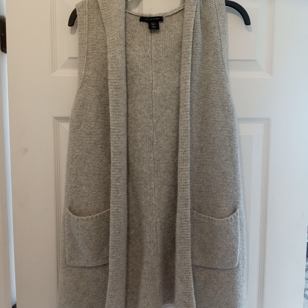 Tahari Hooded Sweater Vest